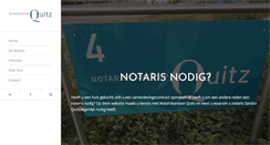 Desktop Screenshot of notariskantoorquitz.nl